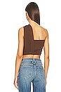 view 4 of 5 Draped Top in Mocha in Brown