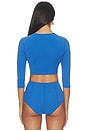 view 4 of 5 CÁRDIGAN in Cobalt Blue Crepe