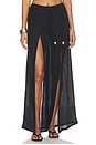 view 1 of 6 PANTALÓN FARRAH in Black Gauze