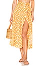 view 1 of 4 Beach Skirt in Orange Polka Dot