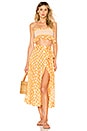view 4 of 4 Beach Skirt in Orange Polka Dot
