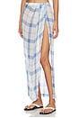 view 3 of 6 Sarong Skirt in Blue & White