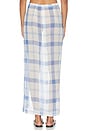 view 4 of 6 Sarong Skirt in Blue & White
