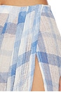 view 6 of 6 Sarong Skirt in Blue & White