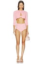 view 4 of 4 x REVOLVE Poppy High Waist Bikini in Pink Terry Cloth