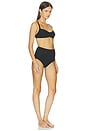 view 2 of 4 MAILLOT DE BAIN 2 PIÈCES in Black 60's Floral Jacquard