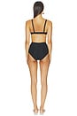 view 3 of 4 MAILLOT DE BAIN 2 PIÈCES in Black 60's Floral Jacquard