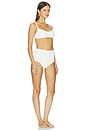 view 2 of 4 MAILLOT DE BAIN 2 PIÈCES in White 60's Floral Jacquard