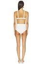 view 3 of 4 MAILLOT DE BAIN 2 PIÈCES in White 60's Floral Jacquard