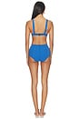 view 3 of 4 Magdalena High Waist Bikini in Cobalt Blue Crepe