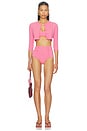 view 4 of 4 CONJUNTO BIKINI BALCONETTE HIGH-WAIST BIKINI SET in Pink