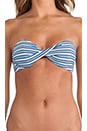 view 4 of 7 Alexia Bikini in White&Navy Stripe in White & Navy Stripe
