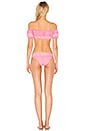 view 3 of 3 Leandra Striped Bikini Set in Pink Cotton Stripe