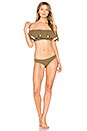 view 1 of 3 Mira Flounce Bikini Set in Army Bonded
