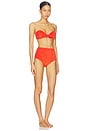 view 2 of 3 BIKINI TAILLE HAUTE POPPY in Tomato