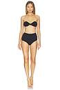 view 1 of 3 Poppy High Waist Bikini Set in Black