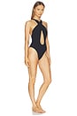 view 2 of 3 MAILLOT DE BAIN 1 PIÈCE PRETZEL MAILLOT in Black Crepe