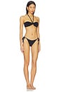 view 2 of 4 Bandeau String Bikini Set in Black