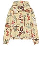 view 2 of 4 Jesse All Over Print Hoodie in Tan