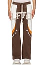 view 4 of 6 Star Sweatpant in White & Brown