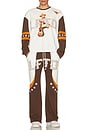view 5 of 5 Belle Athletic T-Shirt in White & Brown
