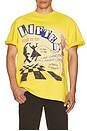 view 3 of 3 Lines T-Shirt in Washed Mustard