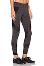 view 2 of 4 Mesh & Color Block Legging in Grey