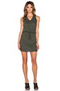 view 4 of 4 V Neck Racerback Dress in Army