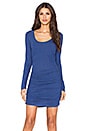 view 1 of 4 Long Sleeve Ruched Dress in Lapis