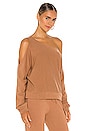 view 2 of 4 Porter One Shoulder Pullover in Camel