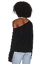 view 3 of 4 One shoulder Pullover in Black