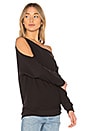 view 2 of 4 One Shoulder Pullover in Black