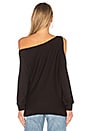 view 3 of 4 One Shoulder Pullover in Black