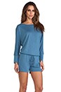 view 3 of 5 Boyfriend Romper in Chambray