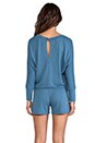 view 4 of 5 Boyfriend Romper in Chambray