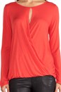 view 4 of 4 Crossover Long Sleeve in Spice