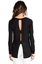 view 4 of 5 Open Back Tunic in Black