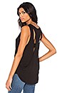view 1 of 4 Cutout Back Tank in Black