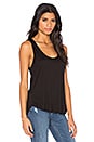 view 3 of 4 Cutout Back Tank in Black