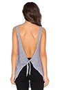 view 4 of 4 Oversized Tie Back Tank in Heather