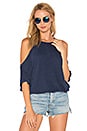 view 1 of 4 Cold Shoulder Crop Top in Cove