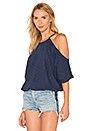 view 2 of 4 Cold Shoulder Crop Top in Cove