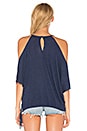 view 3 of 4 Cold Shoulder Crop Top in Cove