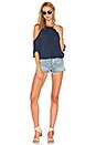 view 4 of 4 Cold Shoulder Crop Top in Cove