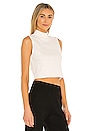 view 2 of 5 Crop Turtleneck Tank in Off White