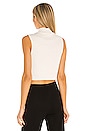 view 3 of 5 Crop Turtleneck Tank in Off White