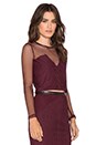 view 2 of 4 Sophie Top in Burgundy