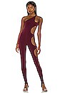 view 2 of 4 One Shoulder Cutout Jumpsuit in Plum