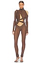 view 1 of 4 Hand Draped Geometric Jumpsuit in Ash