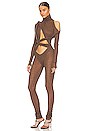 view 3 of 4 Hand Draped Geometric Jumpsuit in Ash
